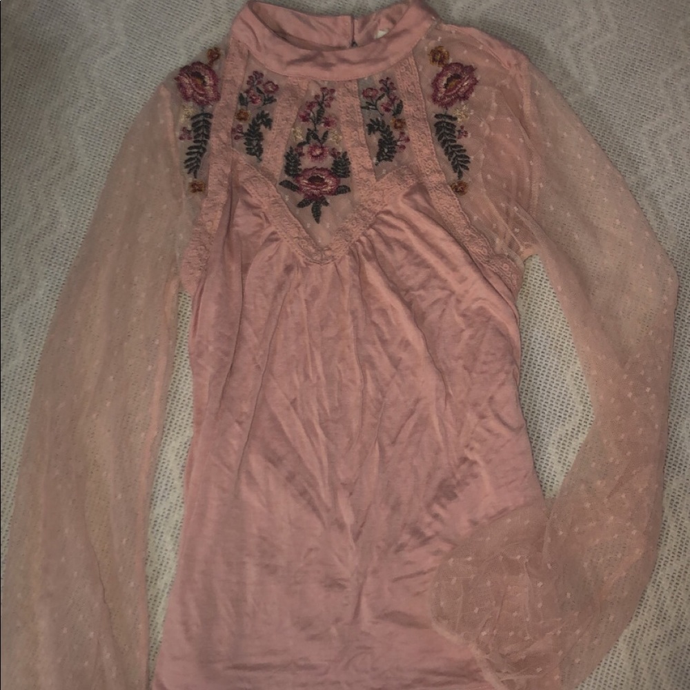 Blush blouse